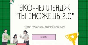 Экочеллендж «Ты сможешь 2.0» 