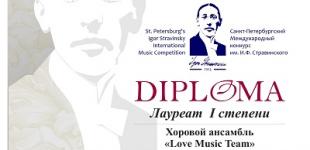 Хор китайских студентов Love Music Team БГПУ – лауреат I степени II Санкт-Петербургского Международного открытого онлайн-конкурса инструментального и вокального исполнительства