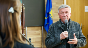 Информационный городской портал «Минск-Новости». Народный художник Владимир Слободчиков побеседовал со студентами БГПУ о профессии и пути в искусстве
