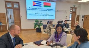 Переговоры проректора БГПУ с ректором Педагогического университета имени Энрике Хосе Варона