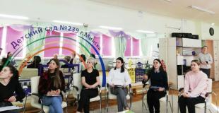 Представители СНИЛ «Психологическое здоровье» ФДО провели семинары-практикумы для педагогических работников и законных представителей воспитанников столичного детского сада-филиала кафедры общей и детской психологии 