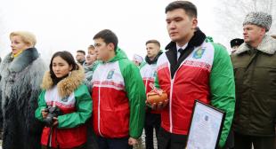 В Витебском районе участники Звёздного похода БГПУ почтили память погибших в годы Великой Отечественной войны