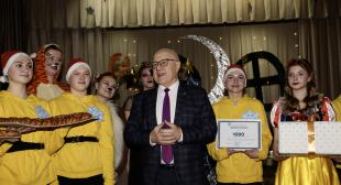 Ректорат, студенты и преподаватели факультета дошкольного образования БГПУ поздравили воспитанников детского социального пансионата с наступающим Новым годом