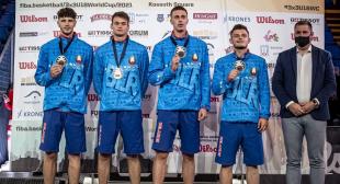Сборная Беларуси, куда вошли студенты БГПУ, стала бронзовым призером Кубка мира 3Х3 U-18