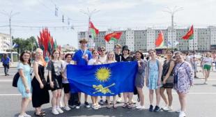 В рамках Республиканского проекта «Республиканский молодежный поезд #БеларусьМолодежьЕдинство» делегация БГПУ посетила г. Полоцк,  г. Витебск и г. Горки