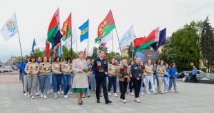Студенческие отряды БГПУ приняли участие в Торжественном открытии Третьего трудового семестра-2023 в Московском районе г.Минска
