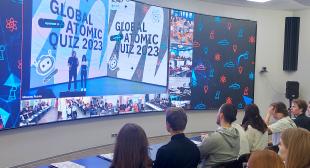 Студенты и сотрудники БГПУ посетили информационный центр по атомной энергии и приняли участие в Global atomic quiz-2023