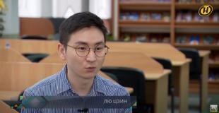 Телеканал ОНТ. Программа «Наше утро». Знакомство с преподавателем БГПУ из Китая