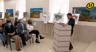 Телеканал ОНТ. Выставка работ современных белорусских художниц в БГПУ