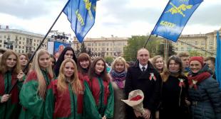 Участие студентов и преподавателей БГПУ в церемонии возложения венков и цветов к монументу Победы