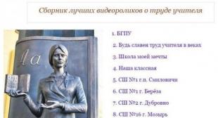 Видеоролики о труде учителя