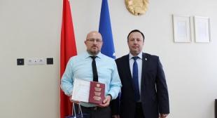Загадчыку кафедры БДПУ аб’яўлена падзяка за працу па перакладзе Канстытуцыі Рэспублікі Беларусь на беларускую мову